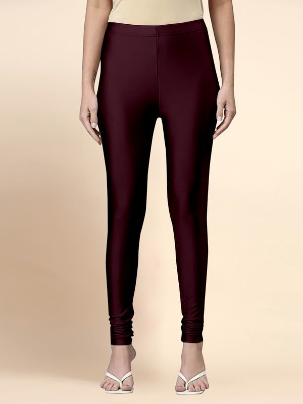 TRENDMALLS Women's Microfiber Elastane Stretch Soft Churidar Length Leggings with Ultrasoft Waistband - Image 6
